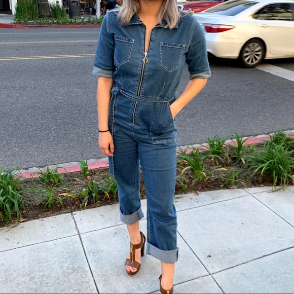 Princess Polly Pants & Jumpsuits Princess Polly Denim Jumpsuit